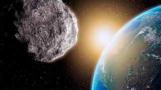 Asteroid approaching Earth