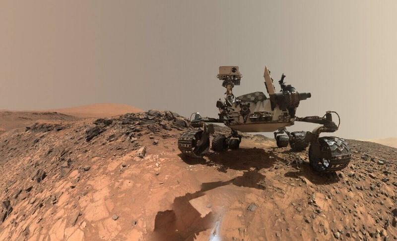 A low-angle 'selfie' curiosity took of itself in 2015.